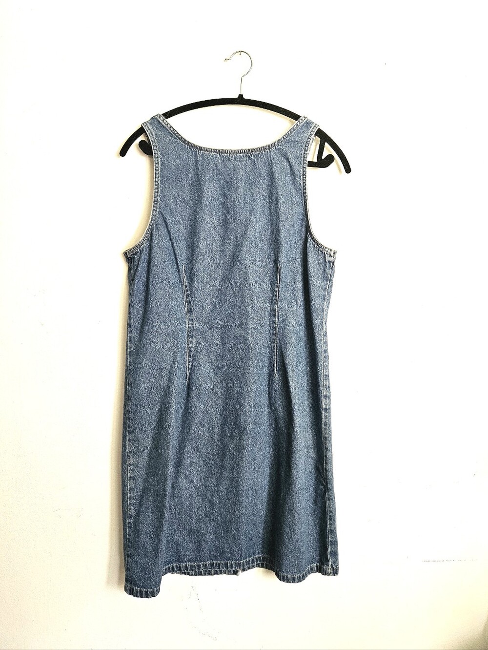 Vintage Faded Glory Blue Denim Button-Front Mini Dress - Picture 2 of 6